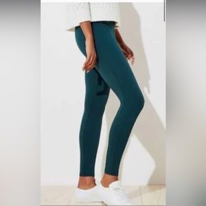 NWT LOFT Green/Teal Ponte Legging Size S